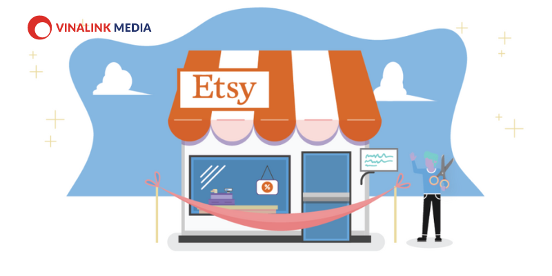 Etsy kiếm tiền qua phí giao dịch như Shopee